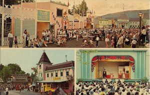 Lake George NY Gaslight Village AMUSEMENT PARK, Multiview 1960s New York