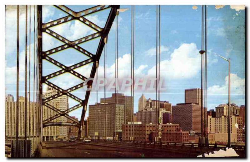 Old Postcard View of Downtown Pittsburgh
