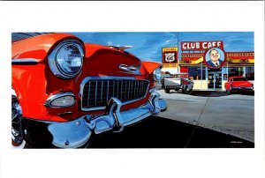 Santa Rosa, NM New Mexico CLUB CAFE Route 66 Roadside 1994 4X6 Artist Postcard