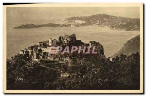 Old Postcard Eze Village General view