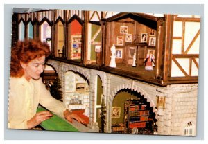 Vintage 1960's Postcard Miniature World Empress Hotel Victoria BC Canada Dolls