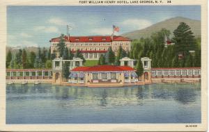 US    PC680  FORT WILLIAM HENRY HOTEL, LAKE GEORGE, NY