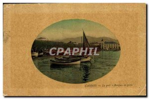 Postcard Old Fishing Boat Cannes on Boats fishing port