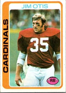 1978 Topps Football Card Jim Otis St Louis Cardinals sk7140