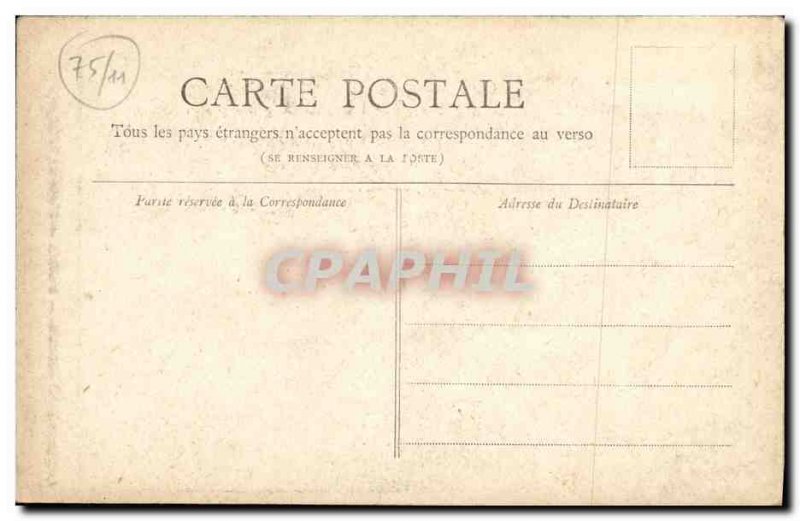 Old Postcard Paris Place de la Republique Lion