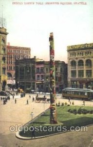 Indian Totem Pole 1909 Alaska - Yukon Pacific Exposition Seattle WA USA 1909 ...