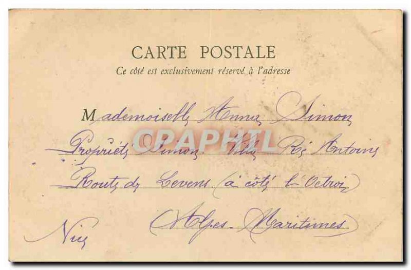 Old Postcard Vizille Place and Chateau