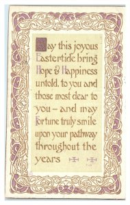 Joyous Eastertide Desarts Studios Arts & Crafts Postcard *6L(3)1