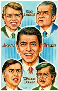 Humout President Reagan and Others Has Beans Jolly Beans and Would Beans