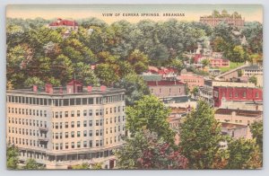 Eureka Springs Arkansas~Basin Park Hotel Front Left~In The Ozarks~Vtg Linen PC