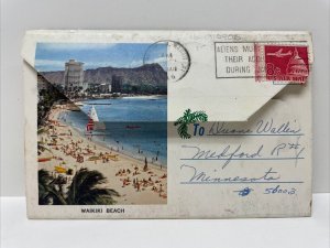 Here's Hawaii: The 50th State Souvenir Postcard Booklet - 12 Photos (1966)