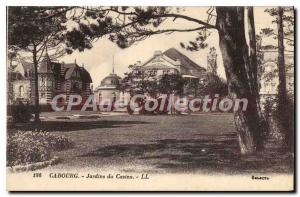 Postcard Old Casino Gardens Cabourg