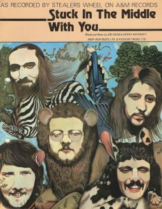 Stealers Wheel Stuck In The Middle With You Gerry Rafferty Sheet Music