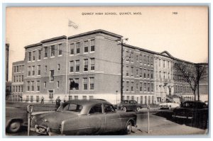 c1940's Quincy High School Building Quincy Massachusetts MA Vintage Postcard