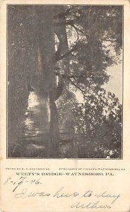 Welty's Bridge Waynesboro, Pennsylvania PA Postcard