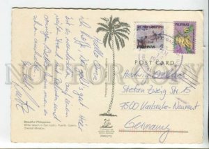 441313 Philippines 1993 Puerto Galera RPPC to Germany cancellation advertising