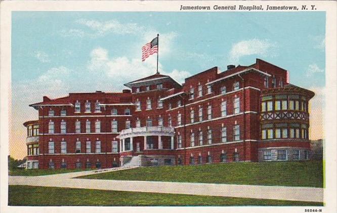 New York Jamestown General Hospital 1946 Curteich