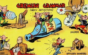 WW2 Gremlin Grammar Military Terms Paris E.C. Kropp Cartoon Characters Cute P2