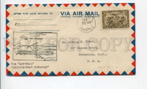 422040 CANADA 1929 year first flight Aklavik Fort McMurray Plane air mail  COVER