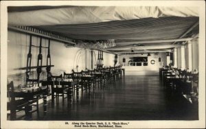 Marblehead Massachusetts MA Steamship Rock-Mere Quarter Deck RPPC Postcard