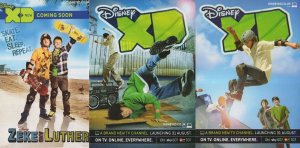 Disney XD TV Channel 3x Skateboard Advertising Postcard s