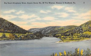 Big Bend Allegheny River, Scenic Route No. 59 Bradford, Pennsylvania PA s 