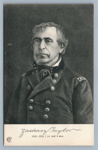 AMERICAN PRESIDENT ZACHARY TAYLOR ANTIQUE POLITICAL PATRIOTIC POSTCARD