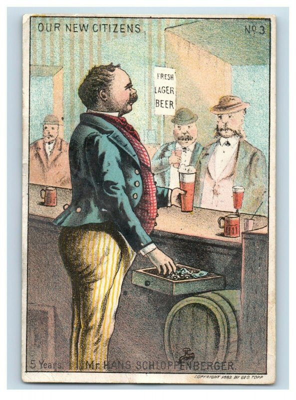 1882 Brand & Co.'s Utah Barley Lager Beer Mr. Hans Schloppenberger Bar P206