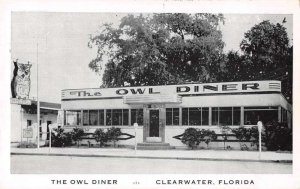 Clearwater Florida The Owl Diner Vintage Postcard AA33918