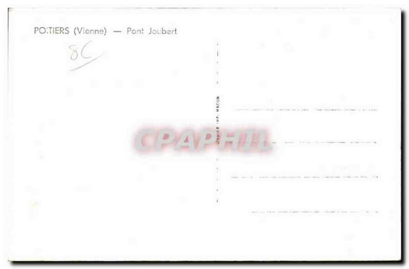 Poitiers Postcard Modern Pon tjoubert