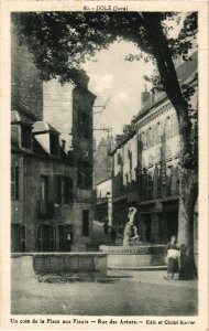 CPA Dole- Un Coin de la Place aux Fleurs ,Rue des Arenes FRANCE (1043375)