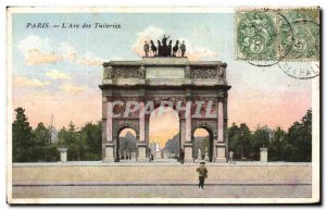 Paris - 1 - L & # 39Arc Tuileries - Old Postcard