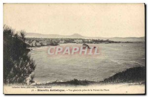 Old Postcard Biarritz Artistic General view taken from Point Lighthouse