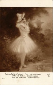 CPA AK Salon de Paris. R PEAN En l'Attendant (706766)