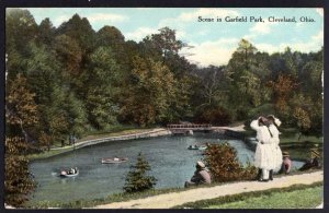 Ohio CLEVLAND Scene in Garfield Park pm1911 by Braun Post Card Co. - DB