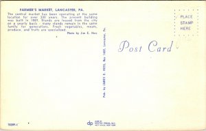 Postcard Farmer's Market in Lancaster, Pennsylvania