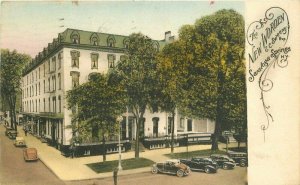 Albertype Autos New Worden Saratoga Springs New York colored Postcard 20-1091