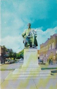 Kentucky Hodgensville Abraham Lincoln Statue On Court House Square