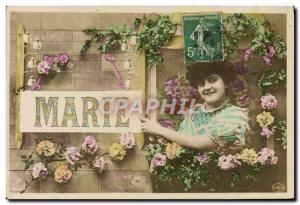 Old Postcard Marie Surname