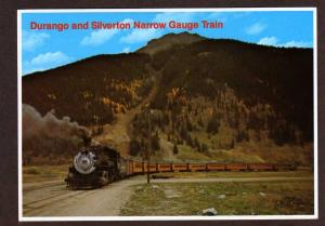 CO Durango & SILVERTON Railroad Train COLORADO Postcard