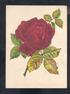 TOLEDO OHIO WOOLSON SPICE COMPANY LION COFFEE RED ROSE VICTORIAN TRADE CARD