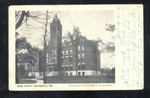 SPRINGFIELD MISSOURI HIGH SCHOOL BUILDING MISSENT BERKELEY CALIFORNIA 1906