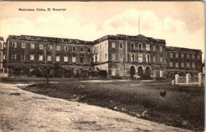 Matanzas, Cuba   EL HOSPITAL ~ THE HOSPITAL   ca1910's Vintage B&W Postcard