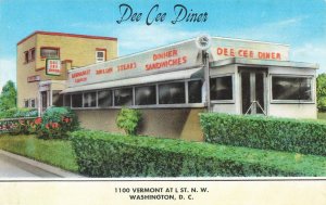 Washington DC Dee Cee Diner At Vermont Street Postcard