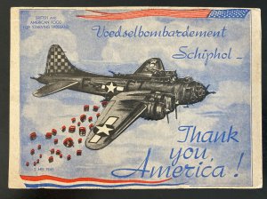 Netherlands US Air Force Picture Postcard Good For Starving Holland