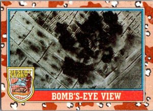 Military 1991 Topps Desert Storm Card Bomb's-Eye View sk21379