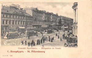 US5866 Nevsky prospect bus tram st petersburg russia