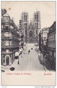 BRUXELLES, Belgium, 1900-1910's; L'Eglise Collegiale De Ste Gudule