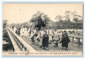 1926 Aoi Matsuri Festival Kyoto Japan Shrine Temple Unposted Antique Postcard