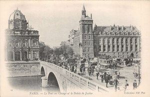 br107395 pont au change et le palais de justice paris  france